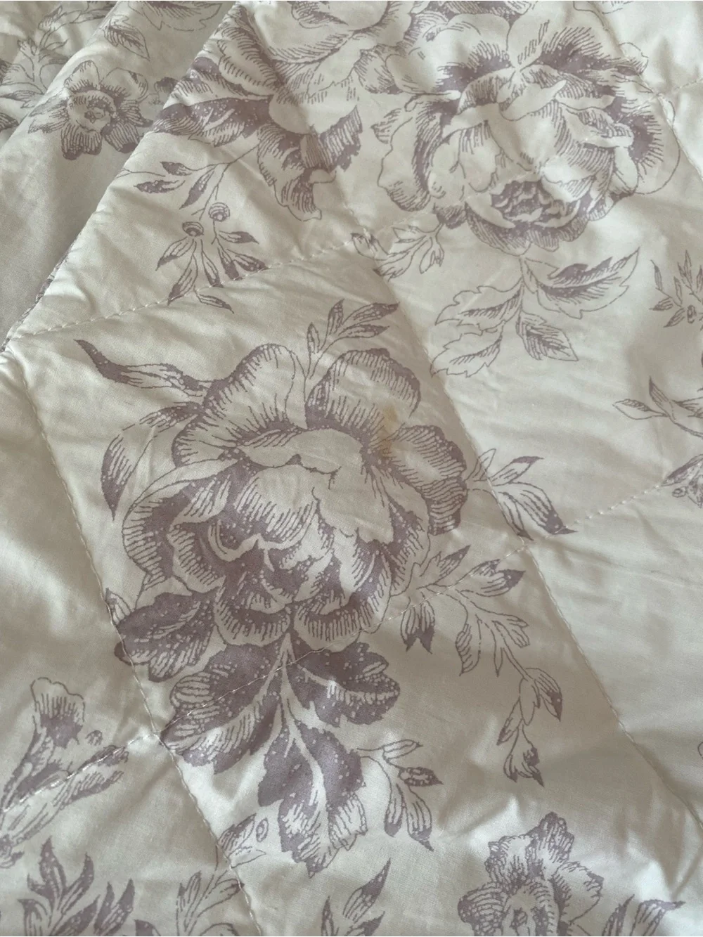 Cabbages & Roses London 2 quilted pillowcases/shams floral print